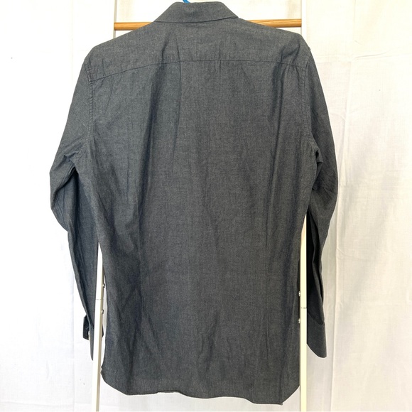 Bonobos Italian Shirting Dress Shirt Size 15 1/2 33 Tailored Slim Fit Chambray - Picture 4 of 5